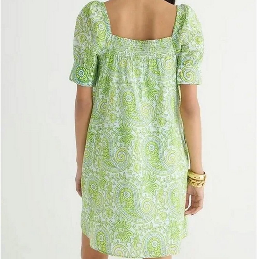 J. Crew SZ Blockprints Paisley Dress - Picture 2 of 11